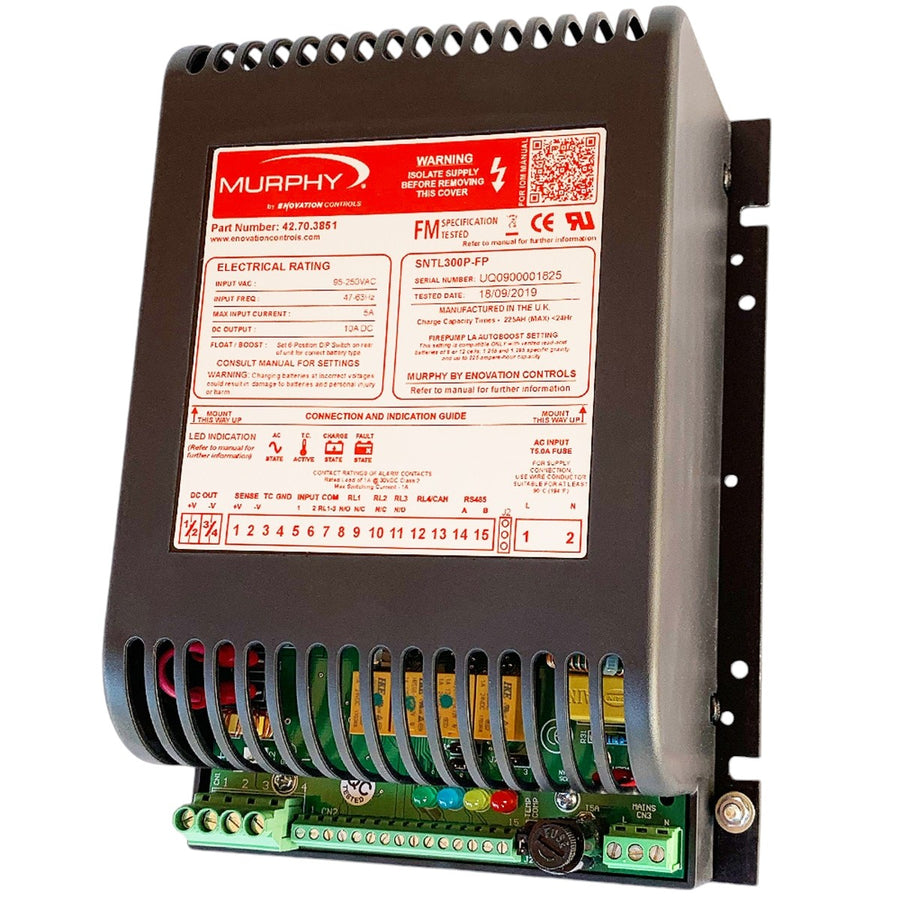 Sentinel 300P-FP, 12/24VDC, 10A, Open Frame Battery Charger (42703851)