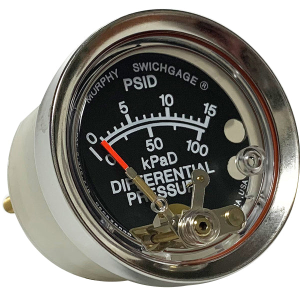A20DP-15 (05700404): Differential Pressure Swichgage With Polycarbonate Case