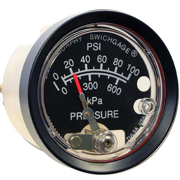 A20P-100 (05704255): 2" Pressure Swichgage With Polycarbonate Case